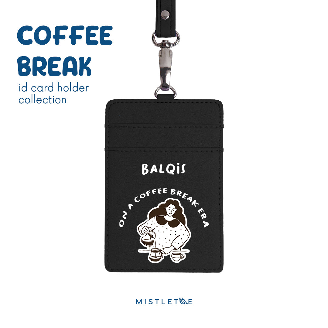 Coffee Break - ID Card Holder - Charcoal Black