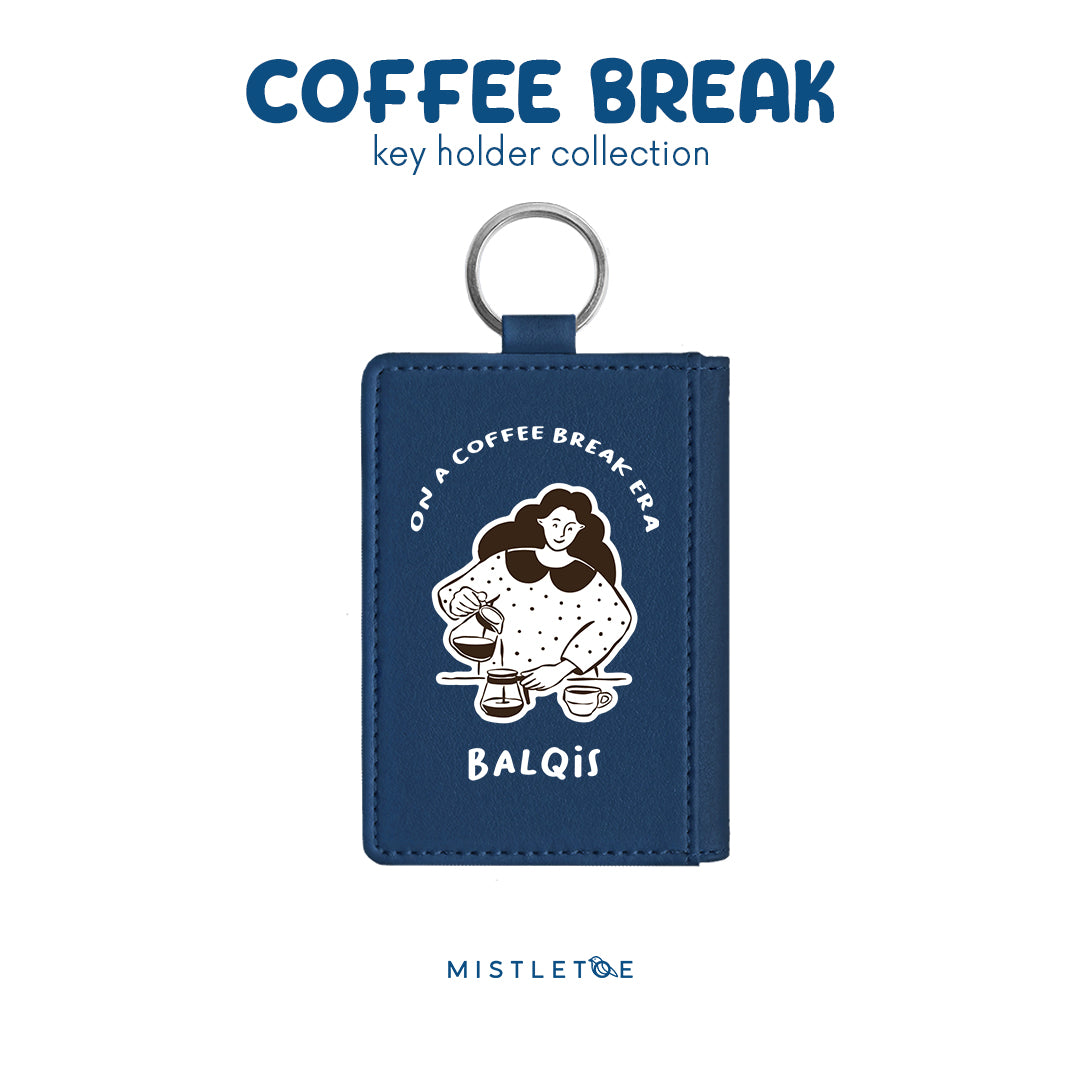 Coffee Break - Key Holder - Navy Blue