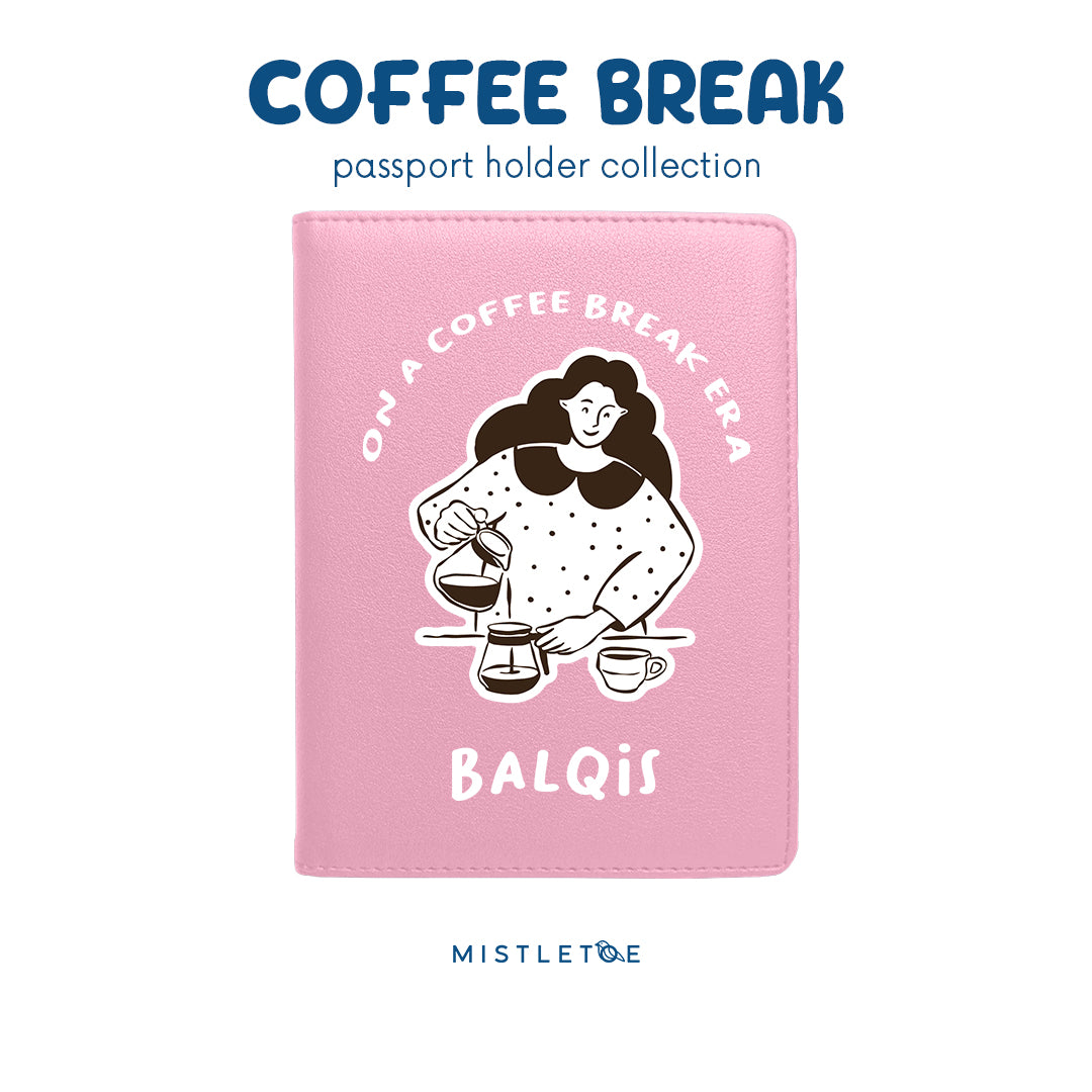 Coffee Break - Passport Holder - Blossom Pink