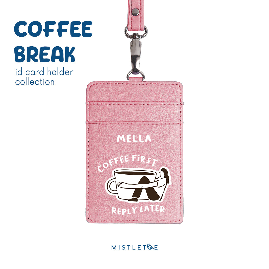 Coffee First - ID Card Holder - Blossom Pink