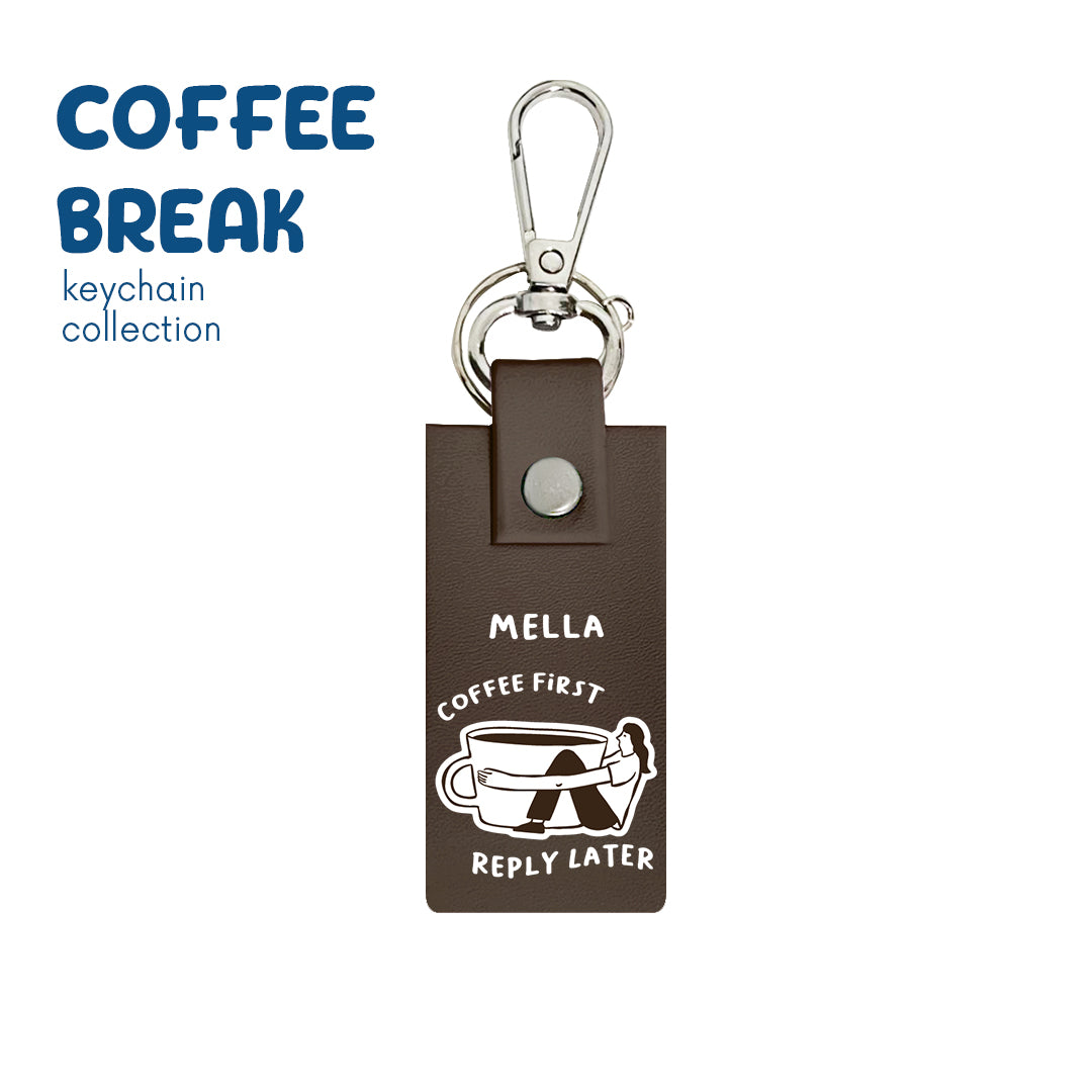 Coffee First - Keychain - Mocha Brown