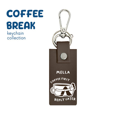 Coffee First - Keychain - Mocha Brown