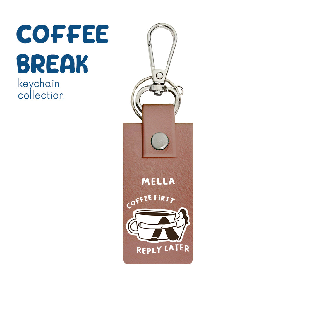 Coffee First - Keychain - Blossom Pink