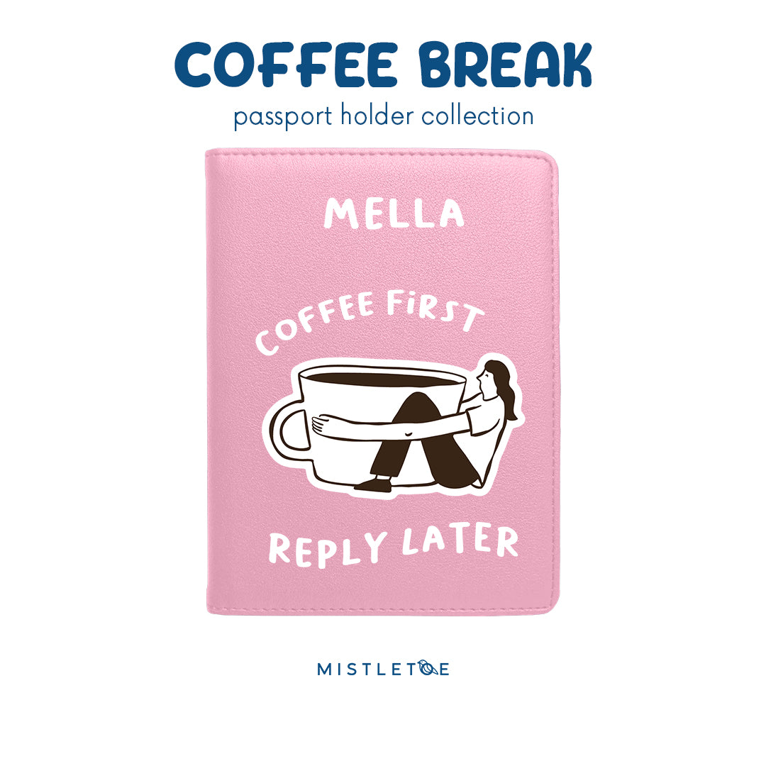 Coffee First - Passport Holder - Blossom Pink