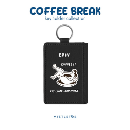Coffee is My Language - Key Holder - Charcoal Black