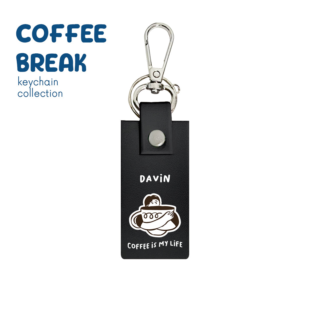 Coffee is My Life - Keychain - Charcoal Black