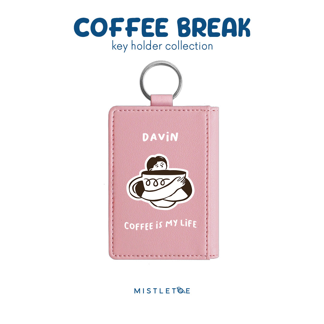 Coffee is My Life - Key Holder - Blossom Pink