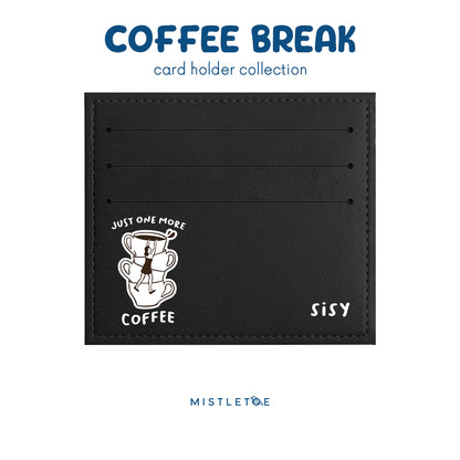 Coffee Please - Card Holder - Charcoal Black