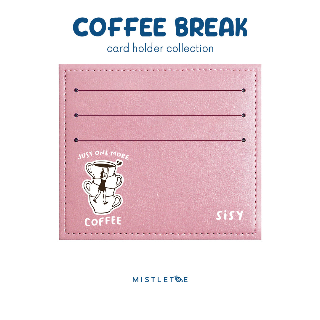 Coffee Please - Card Holder - Blossom Pink