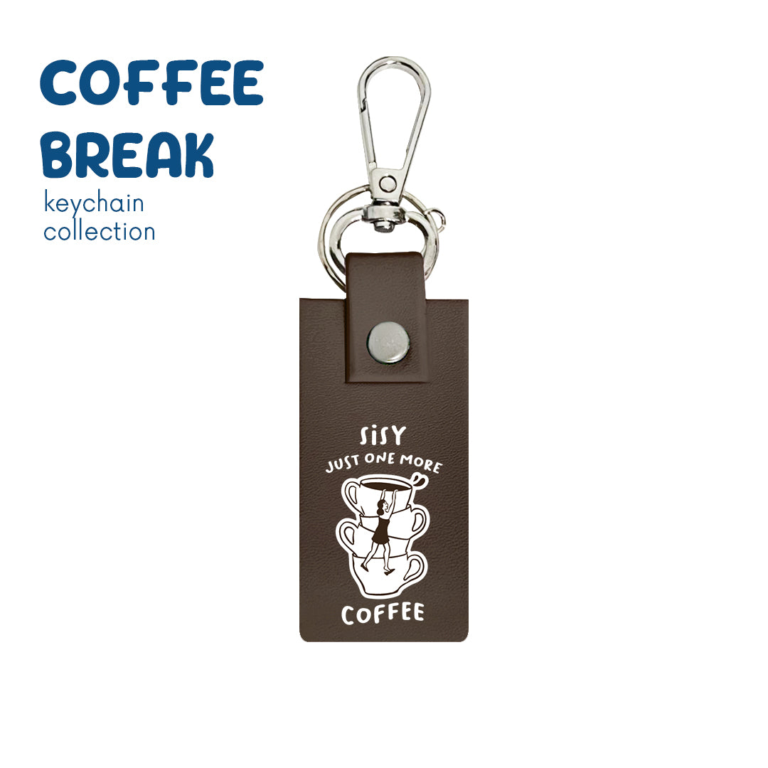 Coffee Please - Keychain - Mocha Brown