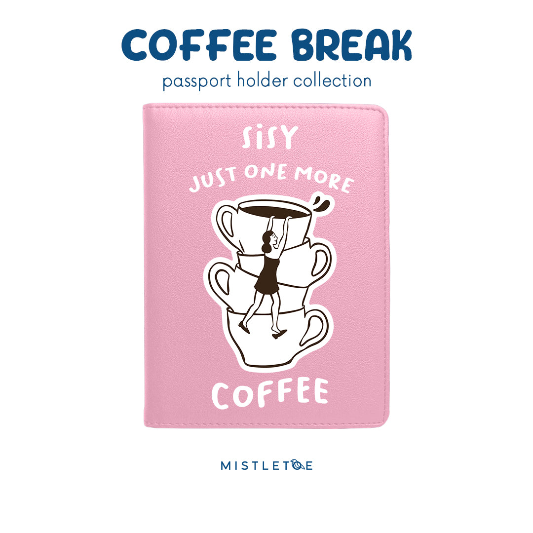 Coffee Please - Passport Holder - Blossom Pink
