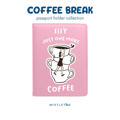Coffee Please - Passport Holder - Blossom Pink