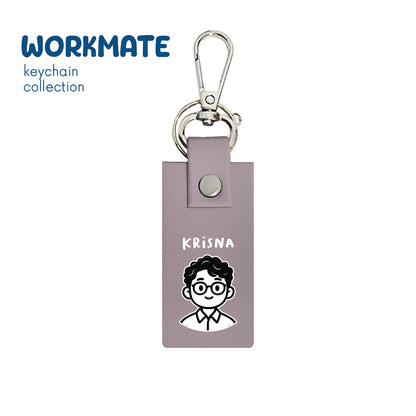 Curly Specs - Keychain - Dusty Lavender