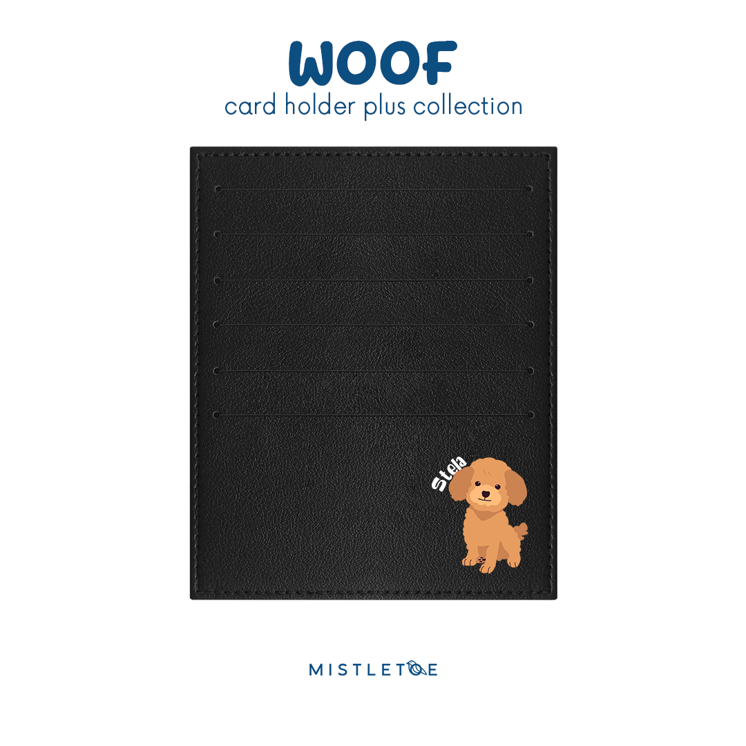Cute Poodle - Card Holder Plus