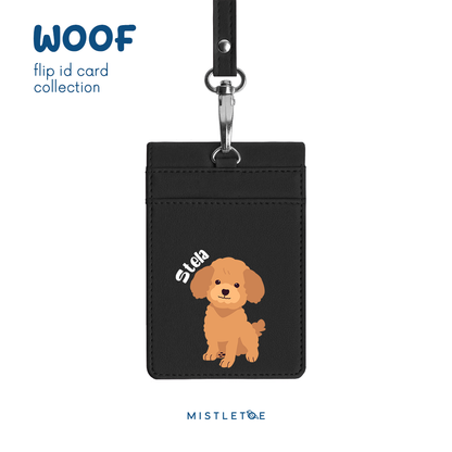 Cute Poodle - Flip ID Card | Lanyard