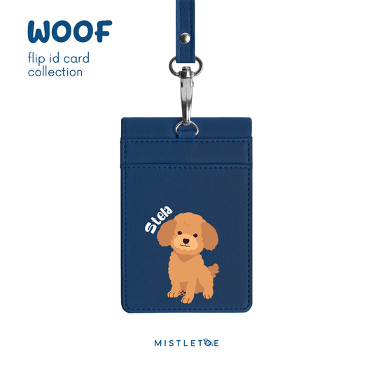 Cute Poodle - Flip ID Card | Lanyard