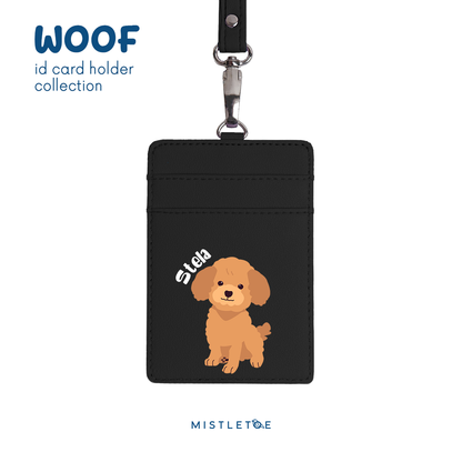 Cute Poodle - ID Card Holder | Lanyard