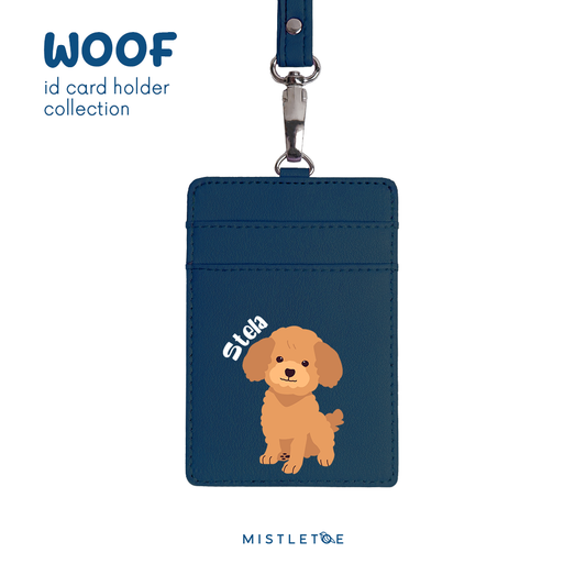 Cute Poodle - ID Card Holder | Lanyard