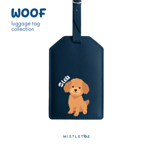 Cute Poodle - Luggage Tag