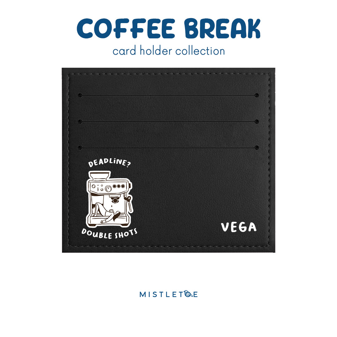 Double Shot - Card Holder - Charcoal Black