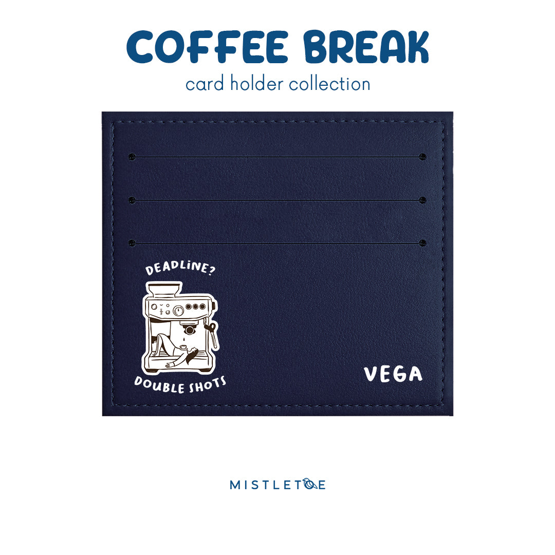 Double Shot - Card Holder - Navy Blue