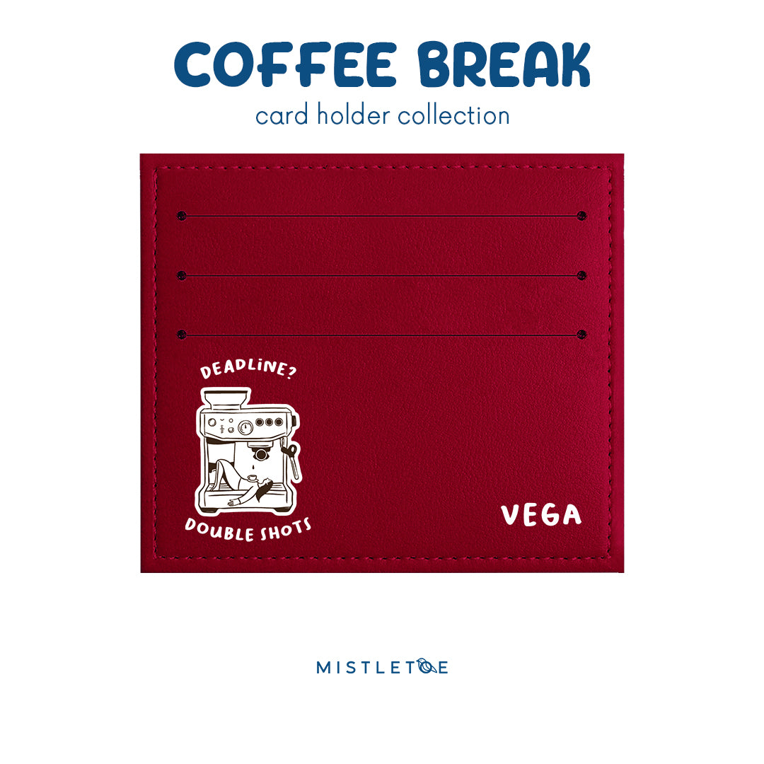 Double Shot - Card Holder - Cherry Red