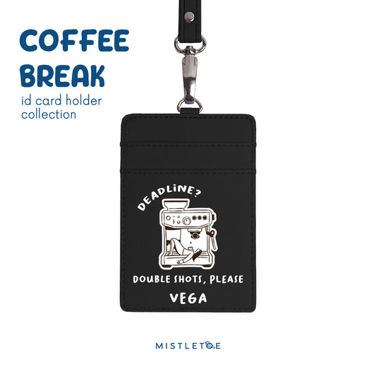 Double Shot - ID Card Holder - Charcoal Black