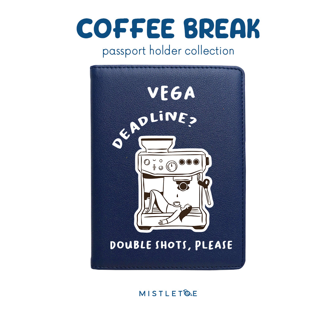 Double Shot - Passport Holder - Navy Blue