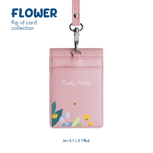 Flower Bee - Flip ID Card | Lanyard