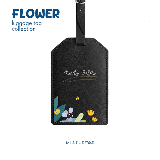 Flower Bee - Luggage Tag