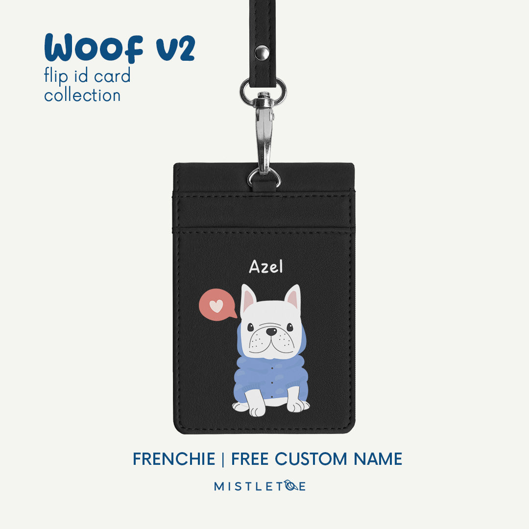 Frenchie - Flip ID Card | Lanyard