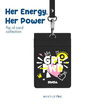 Girl Power - Flip ID Card | Lanyard