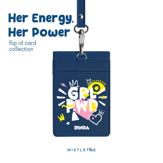Girl Power - Flip ID Card | Lanyard