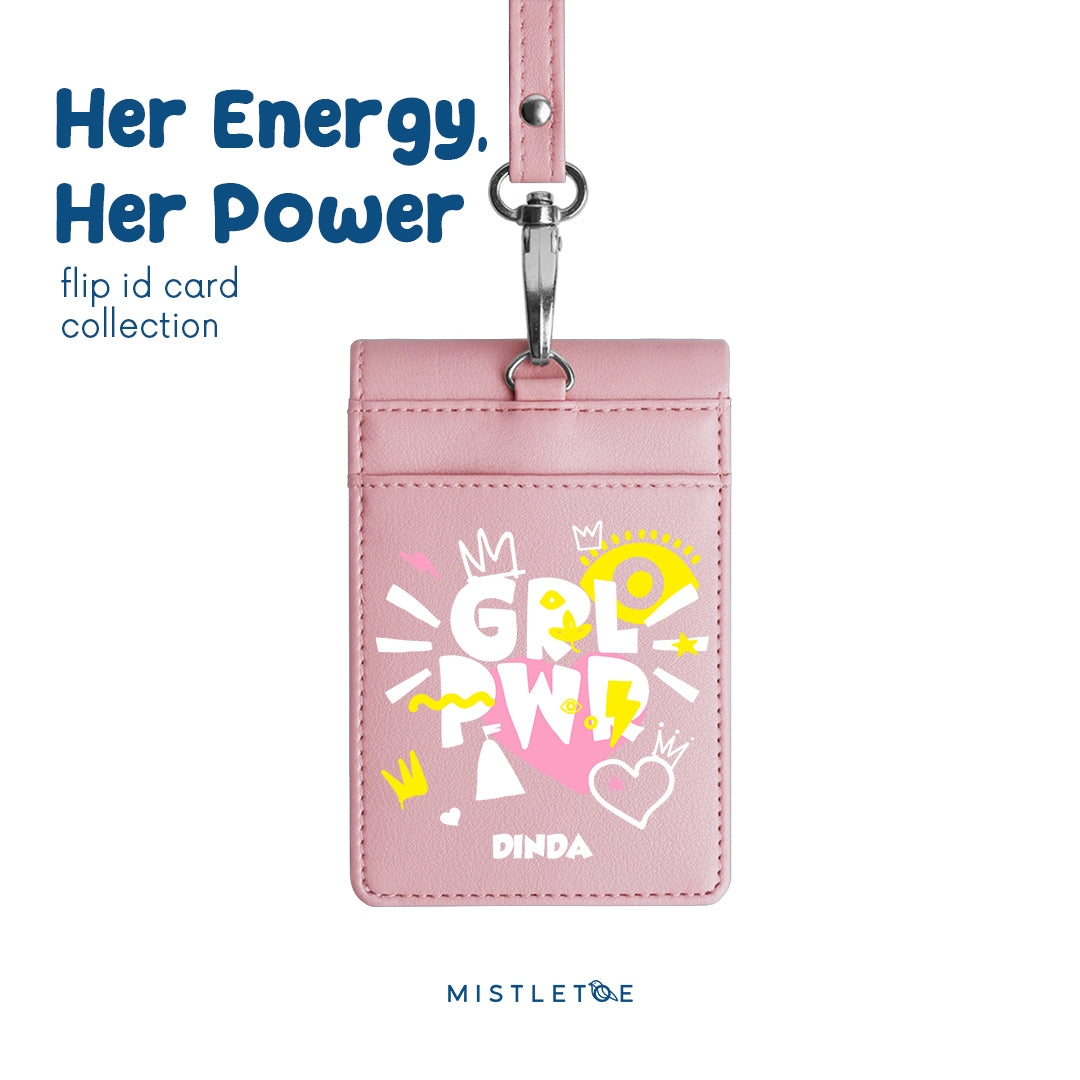 Girl Power - Flip ID Card | Lanyard