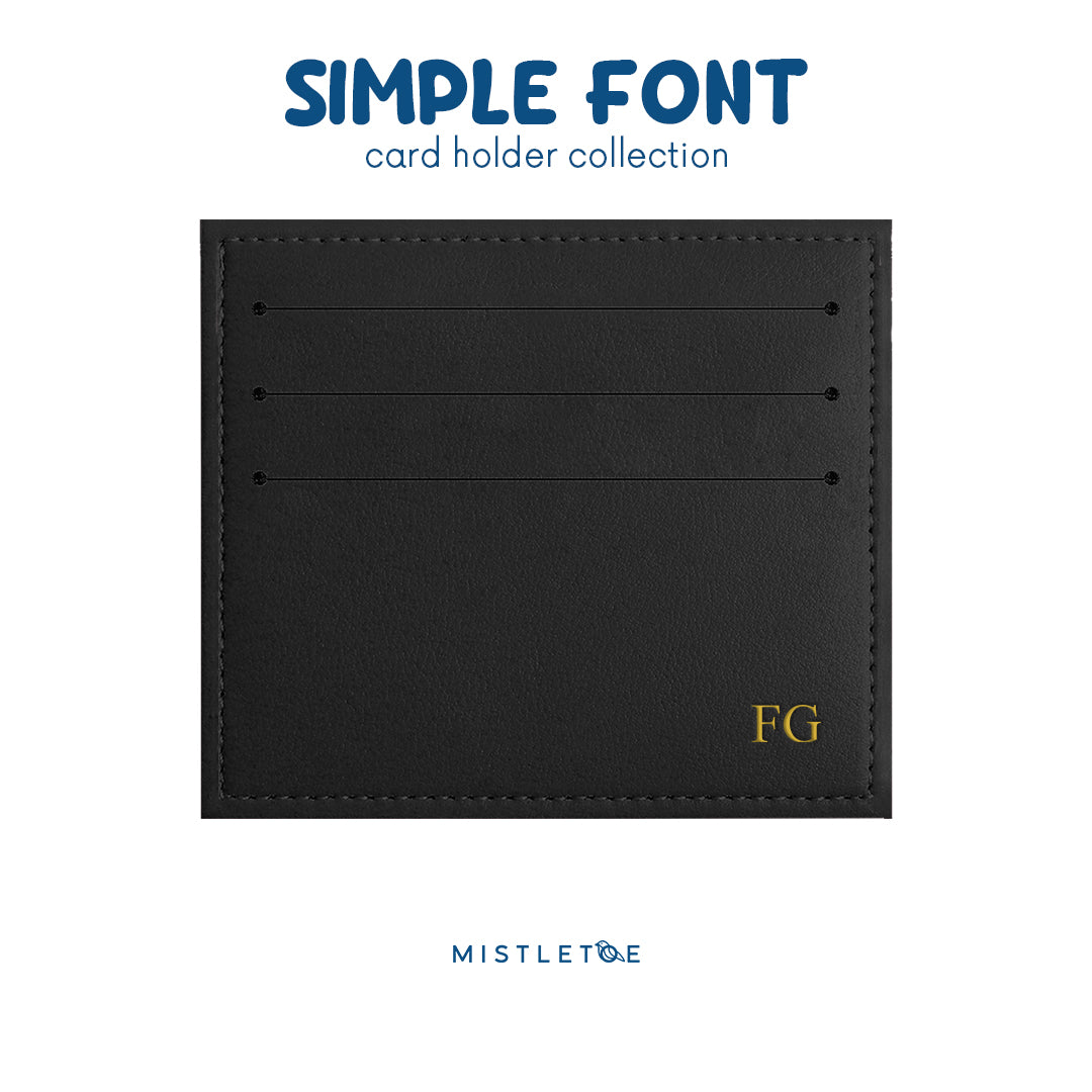 Debossed Gold Foil - Card Holder