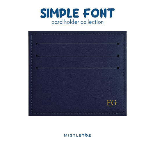 Debossed Gold Foil - Card Holder