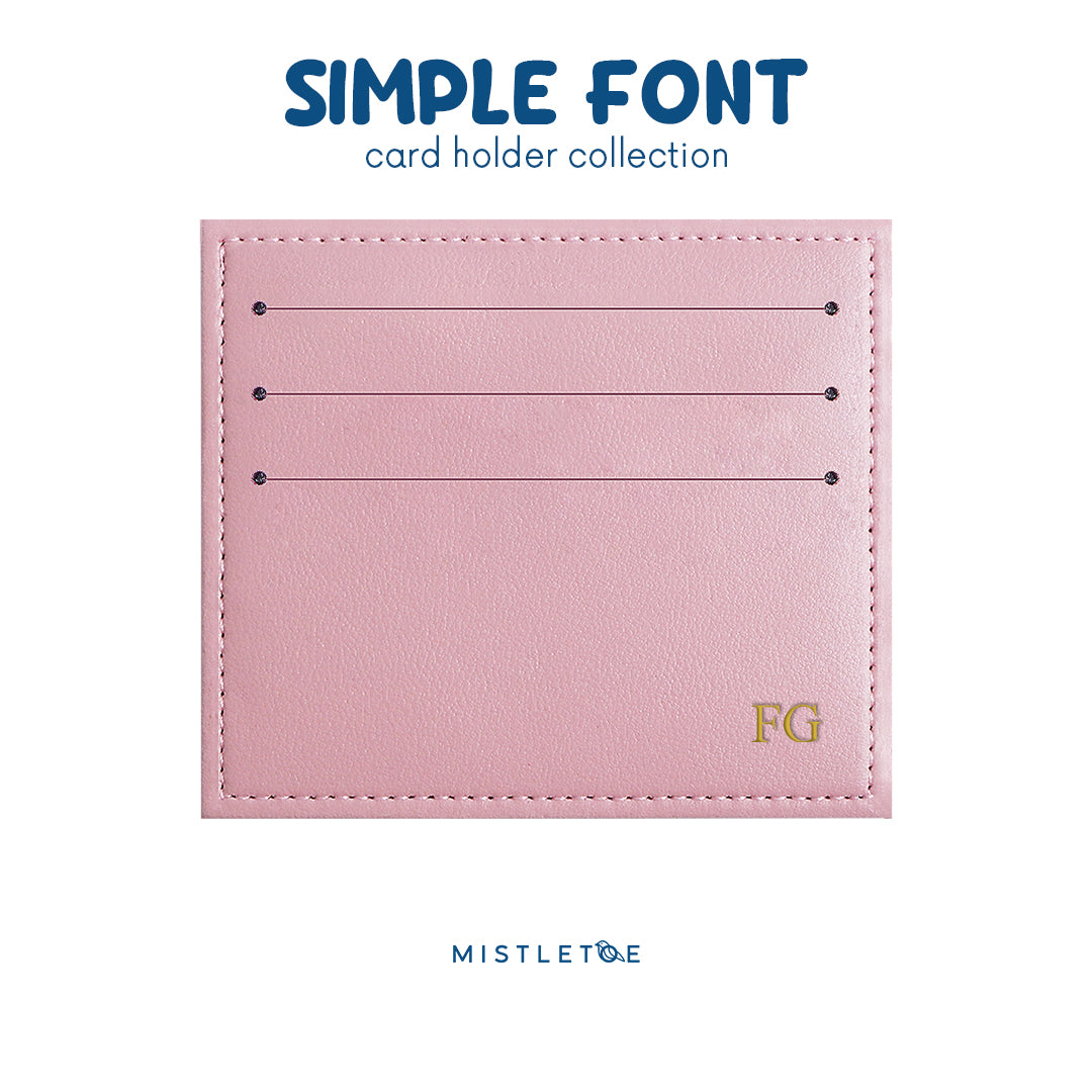 Debossed Gold Foil - Card Holder