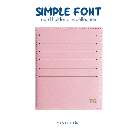 Debossed Gold Foil - Card Holder Plus