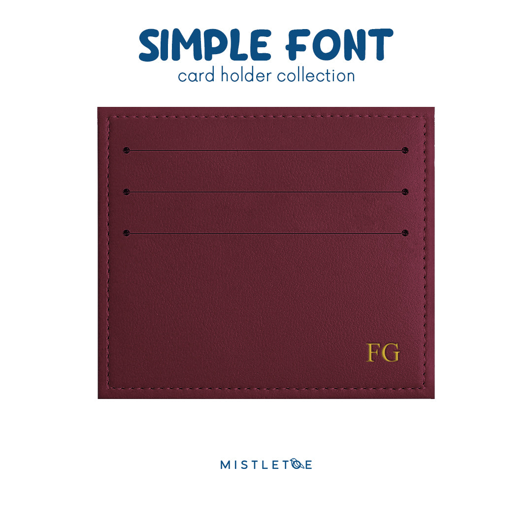 Debossed Gold Foil - Card Holder