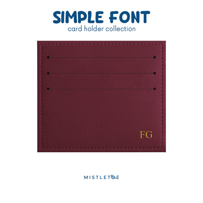 Debossed Gold Foil - Card Holder