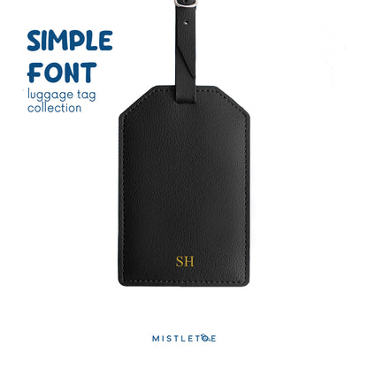 Debossed Gold Foil - Luggage Tag