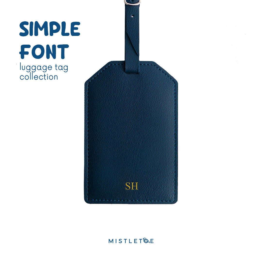 Debossed Gold Foil - Luggage Tag