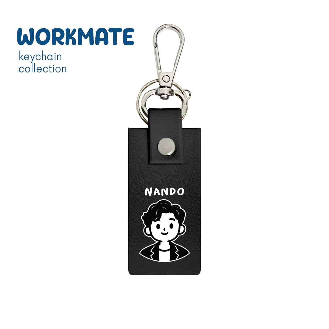 Happy Boy - Keychain - Charcoal Black