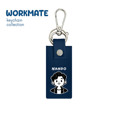 Happy Boy - Keychain - Navy Blue