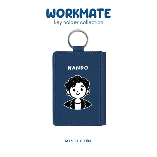 Happy Boy - Key Holder - Navy Blue