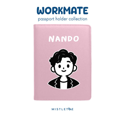 Happy Boy - Passport Holder - Blossom Pink