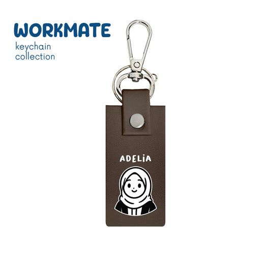 Hijab Girl - Keychain - Mocha Brown
