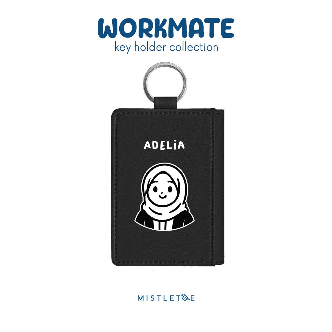 Hijab Girl - Key Holder - Charcoal Black