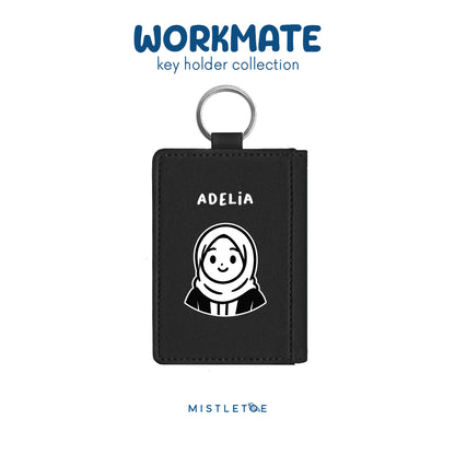 Hijab Girl - Key Holder - Charcoal Black