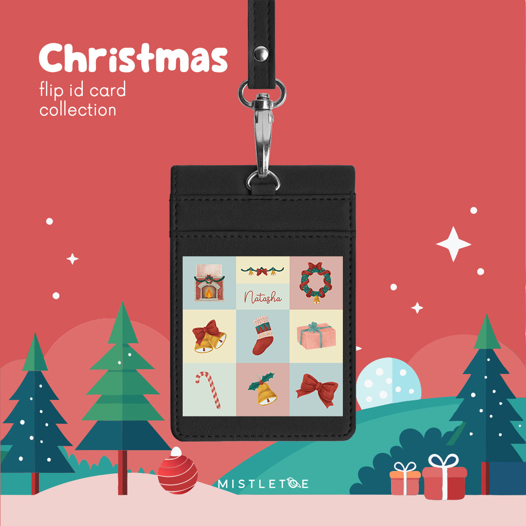 Holiday Montage - Flip ID Card | Lanyard